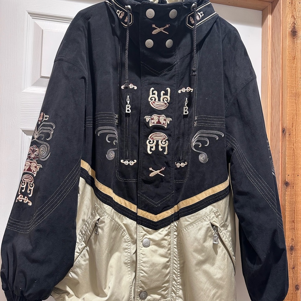 Bogner Black and Cream Performance Jacket